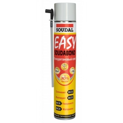 Клей-пена для пенопласта Soudabond Easy 750мм. бытовая.