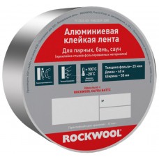 ROCKWOOL Лента клейкая алюминиевая 50 мм, 40 пог м в рулоне ROCKWOOL Лента клейкая алюминиевая 50 мм, 40 пог м в рулоне